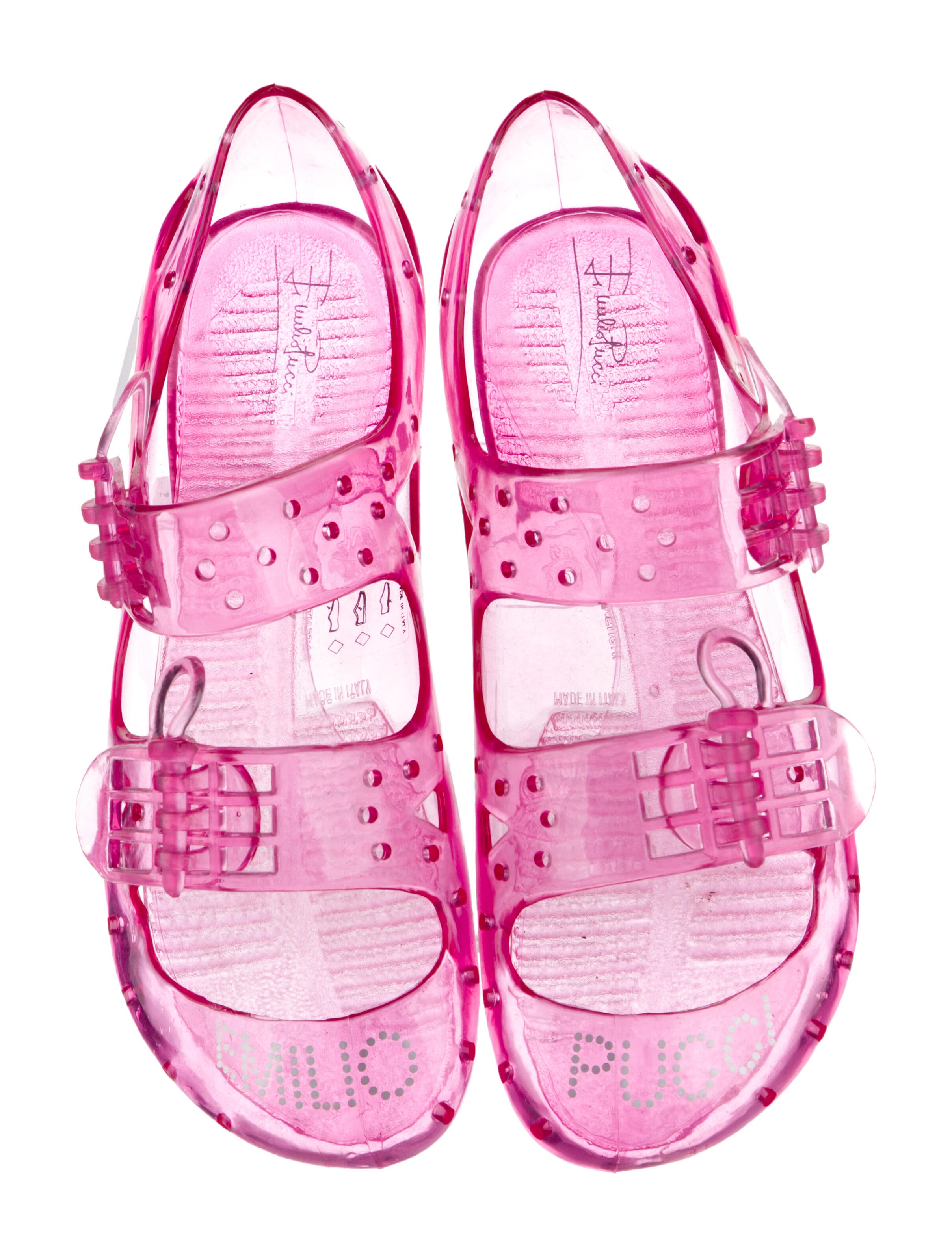 Emilio Pucci PVC Gladiator Sandals